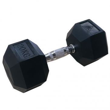 Гантели DFC гексаг. обрезиненная пара DB001-20 кг - 1
