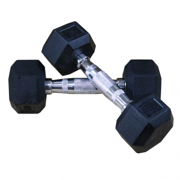 Гантели DFC гексаг. обрезиненная пара DB001-20 кг - 4